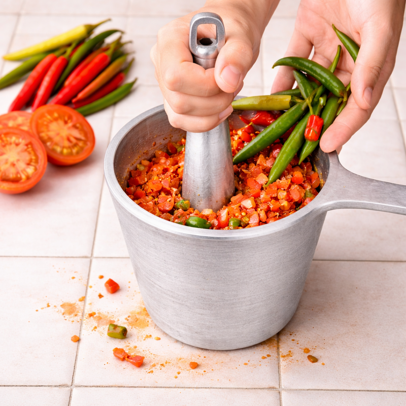 Aluminium Mortar and Pestle Set - Image 4 of 8
