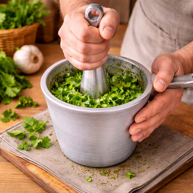 Aluminium Mortar and Pestle Set - Image 7 of 8
