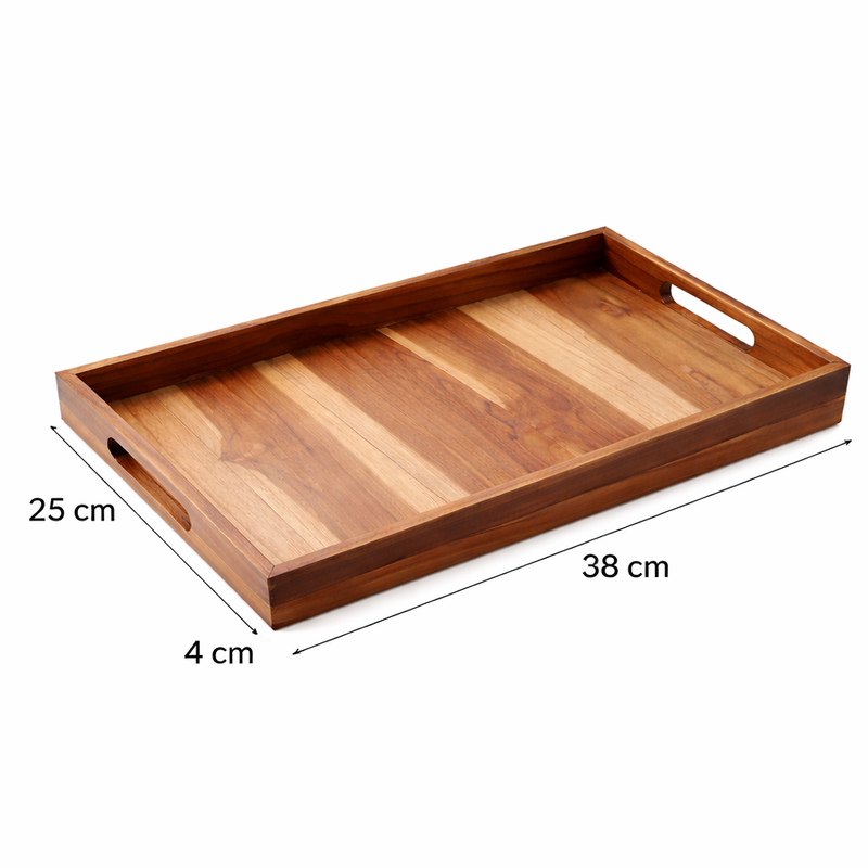 Handcrafted Wooden Serving Tray - Image 7 of 7