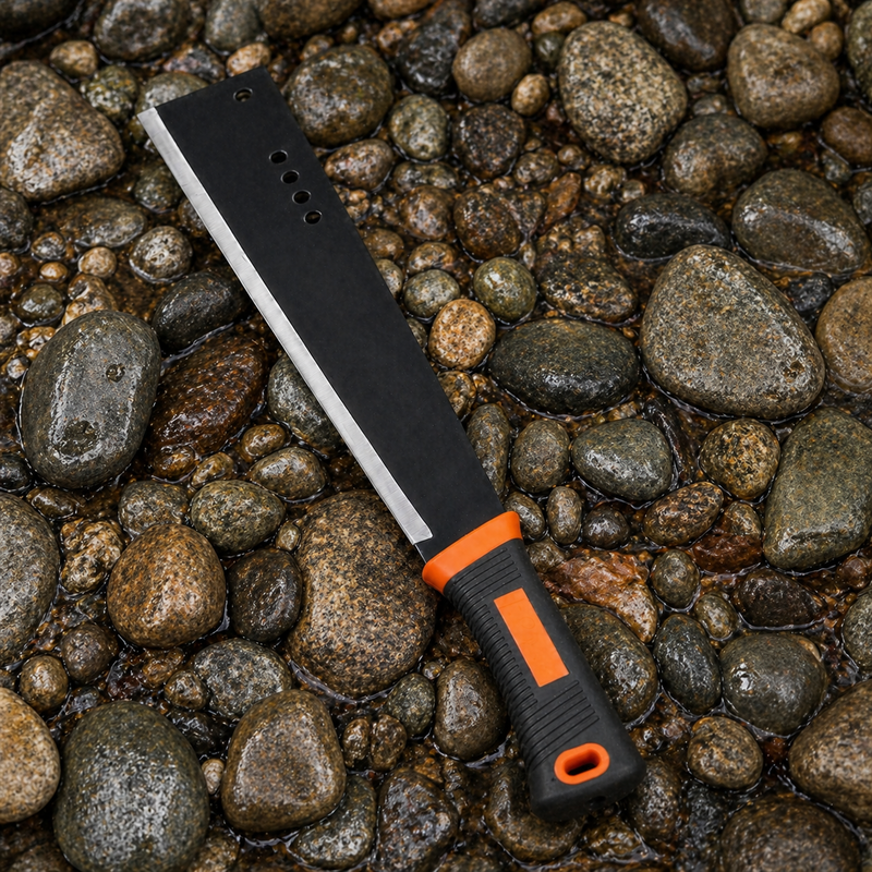 Heavy Duty Utility Knife with Carbon Steel Blade and Ergonomic Grip - Image 4 of 7