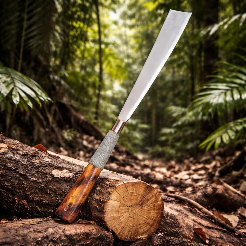 Konyak Naga Dao Hand Forged Knife - Image 3 of 7