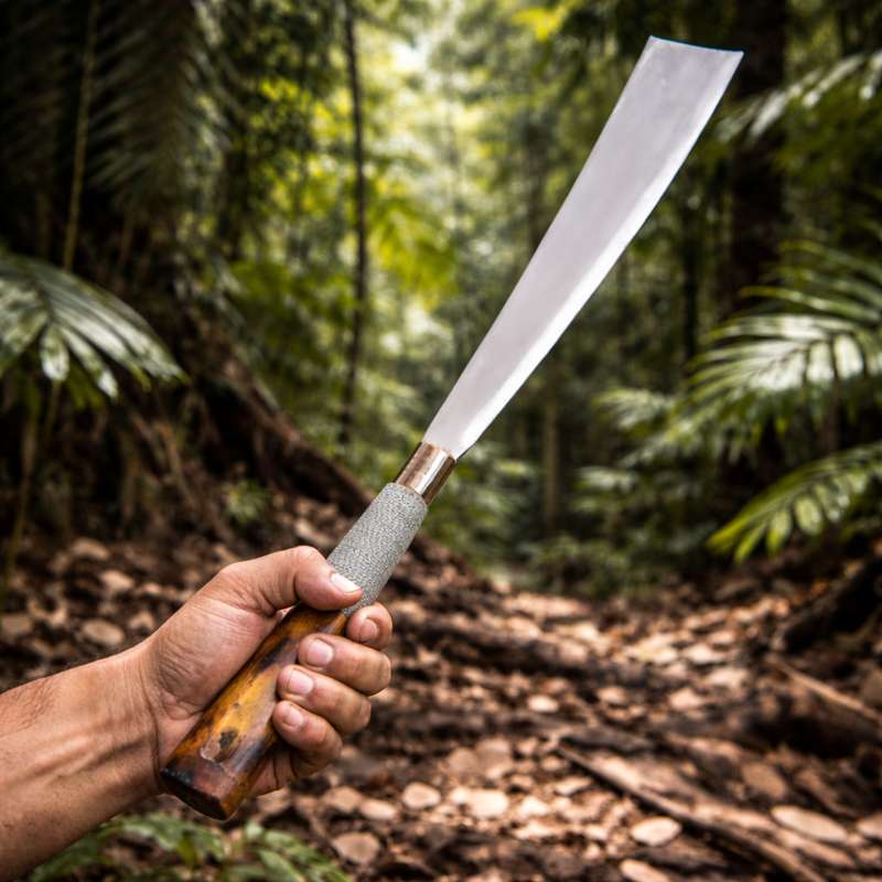 Konyak Naga Dao Hand Forged Knife - Image 4 of 7