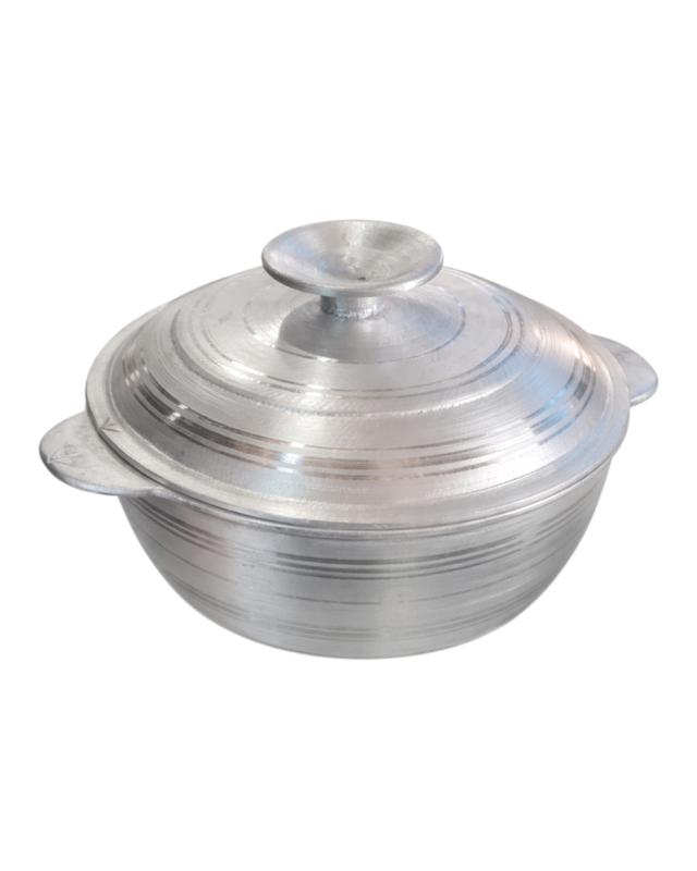 Mizoram Aluminium Caldero Traditional Cooking Pot with Lid