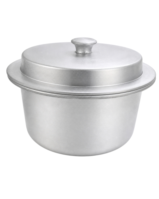 Traditional Handmade Aluminium Rice Cooking Pot with Lid | Heavy Duty Indian Handi for Daily Cooking