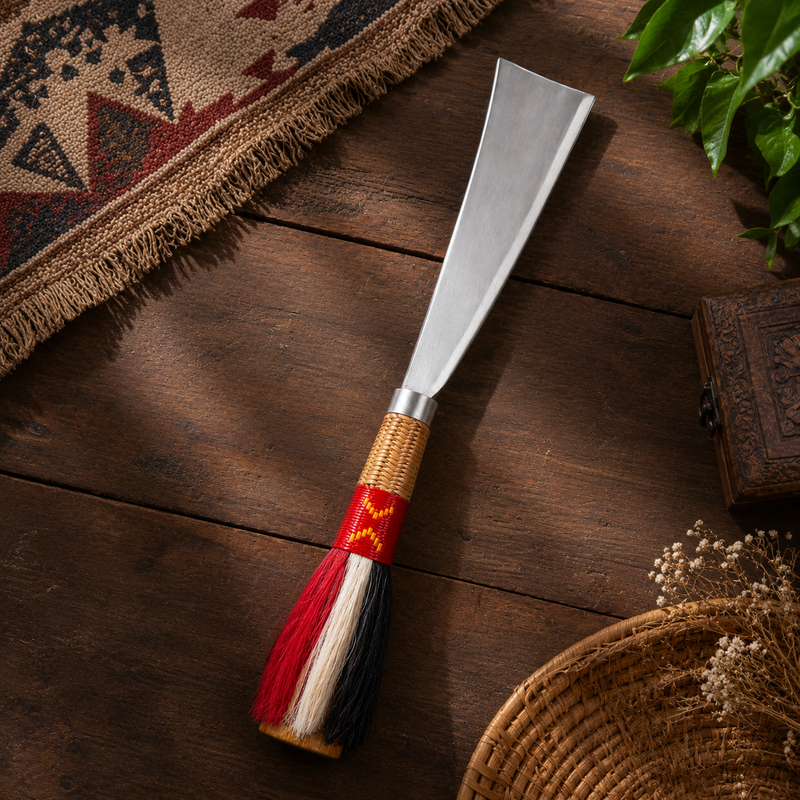 Handcrafted Naga Dao Decorative Knife Traditional Tribal Display Artifact - Image 5 of 5