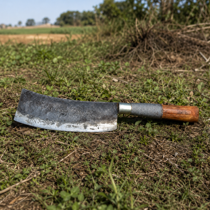 Heavy Duty Traditional Naga's Meat Cleaver Handmade Knife - Image 3 of 10