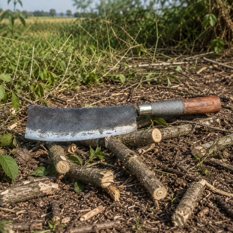Heavy Duty Traditional Naga's Meat Cleaver Handmade Knife - Image 6 of 10