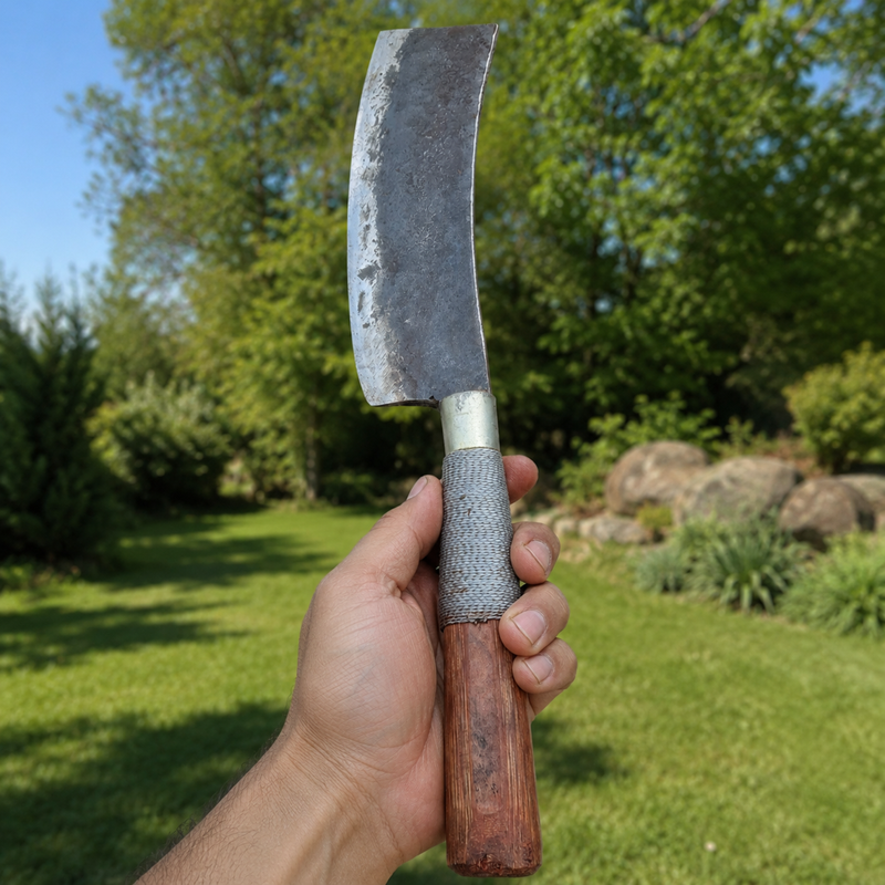 Heavy Duty Traditional Naga's Meat Cleaver Handmade Knife - Image 8 of 10