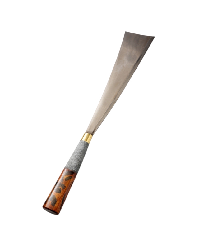 Handmade Konyak Naga Dao Utility Knife with Forged Iron Long Blade