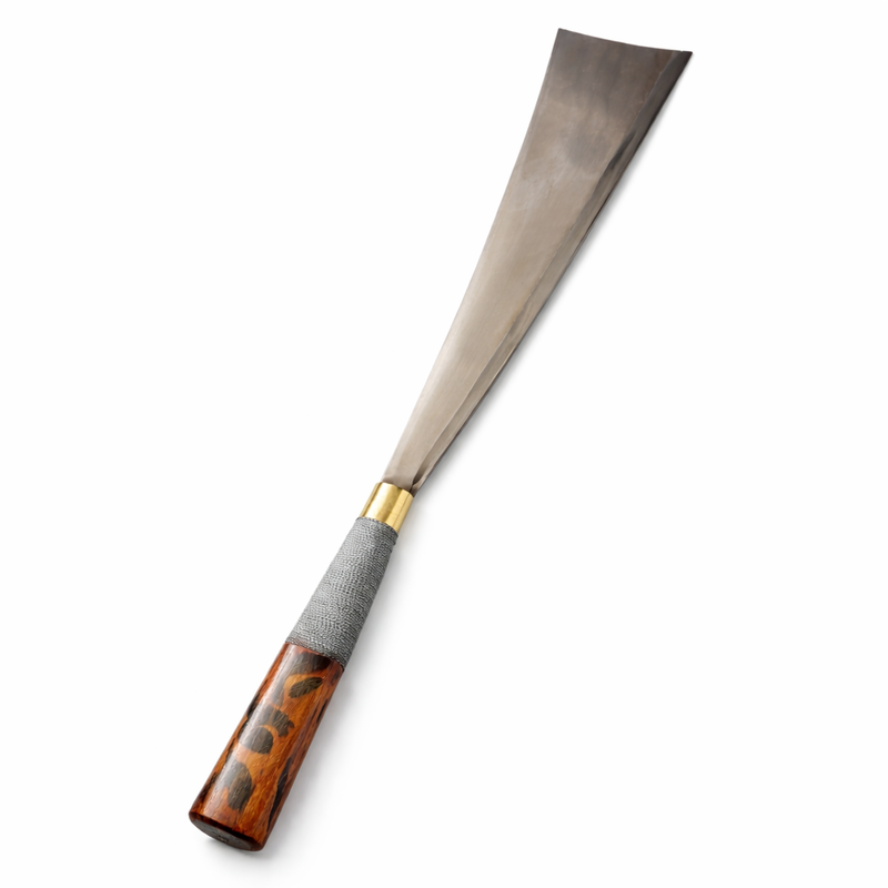Handmade Konyak Naga Dao Utility Knife with Forged Iron Long Blade - Image 10 of 15