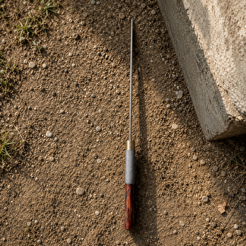 Traditional Konyak Naga Forged Iron Dao Knife for Kitchen and Outdoor Utility - Image 11 of 12