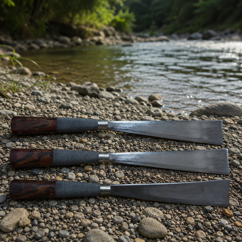 Traditional Konyak Naga Forged Iron Dao Knife for Kitchen and Outdoor Utility - Image 5 of 12
