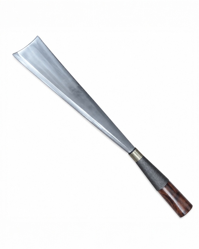 Traditional Konyak Naga Forged Iron Dao Knife for Kitchen and Outdoor Utility