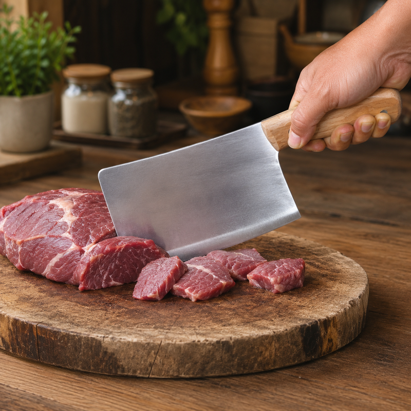 Meat Cleaver Knife for Chicken Fish and Meat Stainless Steel 7 Inch - Image 5 of 6