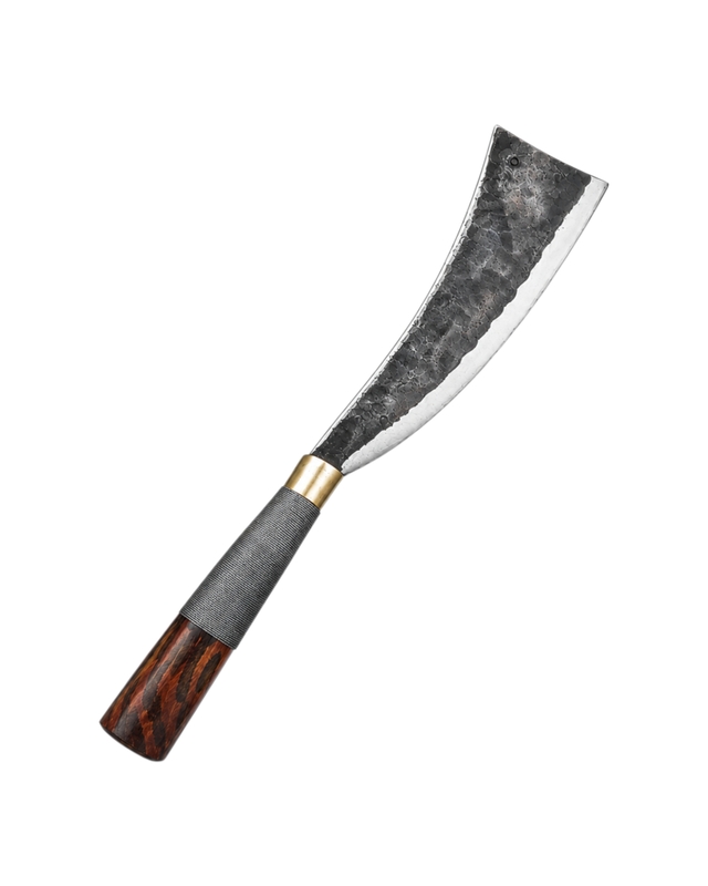 Multi Utility Naga Dao | Hand Forged Iron Curved Chopper